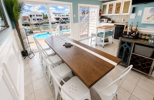 Osborn Island House | POOL, ROOF TOP BAR, WATERFRONT, SUNSETS, sleeps12-15, LBI Beach passes,fire pit