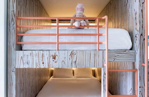 Bass River Hotel | Pool View King & Bunk Suite, Riviera Beach Resort, Kid-Friendly, Garden