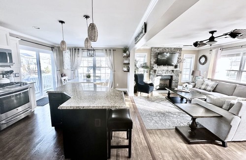 Town Bank House | Private Beach, Hot Tub, Fireplace