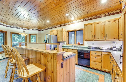 Town of Webb House | Private Deck & Fire Pit: Adirondack Family Home