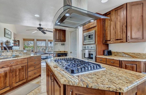 Fredericksburg House | Private Hilltop Farmhouse Incredible Views, Petting Zoo Animals & Hot Tub