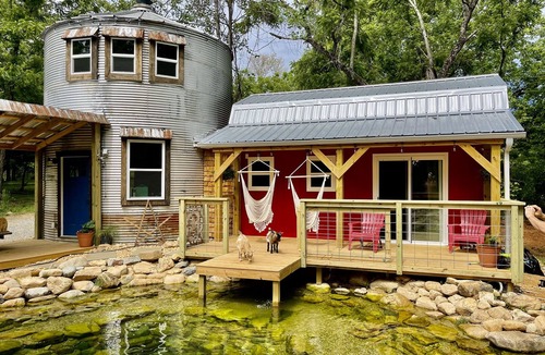 Trevilians House | Private Lake w/Island - ALL 4 Rentals! Tugboat, Cabin, Barn/Silo, & Airstream
