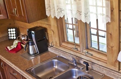 North Ferrisburgh Cabin | Private log cabin with hot tub and mountain views on 14 acres, pet friendly!