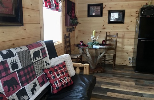 Bladensburg Cabin | Private Secluded Cabin w/wood burning fireplace and hot tub