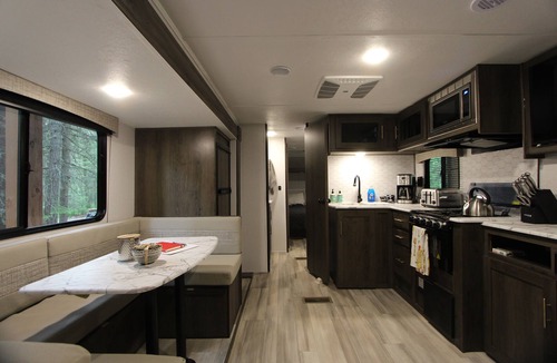 Martin City House | Private Travel Trailer for 2 Near Glacier Park
