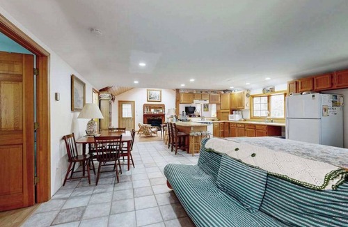 West Tisbury House | Quaint home across from bike paths with large furnished deck, grill, & W/D