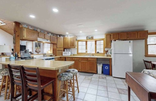 West Tisbury House | Quaint home across from bike paths with large furnished deck, grill, & W/D
