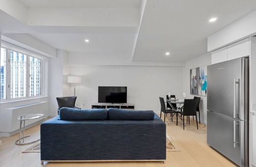 Battery Park City Condo | Rector Place 2BR Escape with BBQ Area & Pool