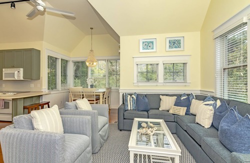 Keepers Landing House | Reverse floor plan cottage with screened in porch. Nature views!