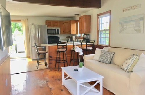 West of Town House | Rustic cozy home near downtown Nantucket with heated private pool & hot tub