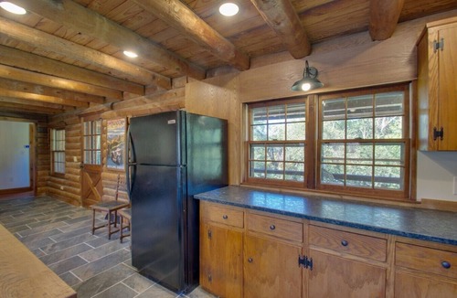 Ruckersville Cabin | Rustic Log Cabin on 3 Acres w Fire Pit