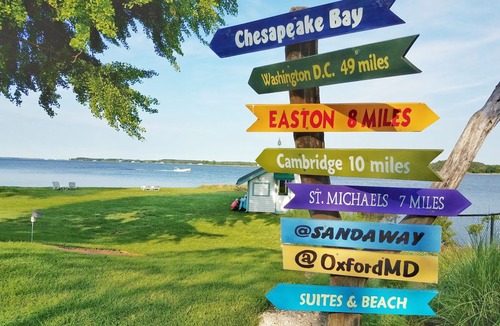 Oxford Apartment | Sandaway Suites & Beach - Full Kitchen & Private Beach Access - Eastern Shore MD