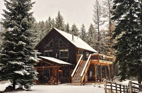 Whitefish Cabin | Secluded 15‑Acre Cabin, Whitefish - Mountain views