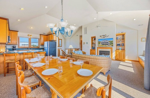 Salvo House | Semi-Oceanfront Home w/Hot Tub, Smart TVs, Beach Nearby. Fit for a Beachcomber!