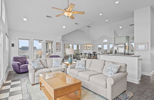 Avon House | Semi-Oceanfront Home w/Private Pool, Hot Tub, Game Room, and Home Theater