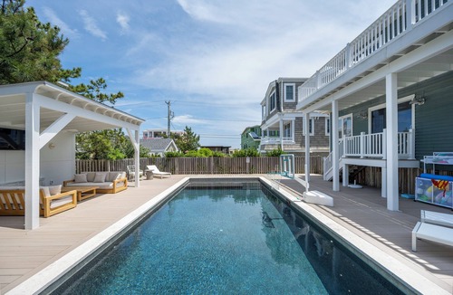 Fenwick Island House | Serene Family Home with Pool 30 Steps from Beach