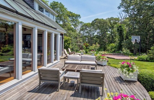 Tisbury House | Soothing 4-bedroom house with a built full yard andAC in charming Tisbury