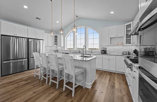 Avon House | Soundfront home, private dock, pool, hot tub, theater, kiteboarding haven ★