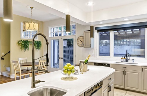 Sandpoint House | South Sandpoint Estate: Pool, Covered Spa, Theater & Walk to Downtown