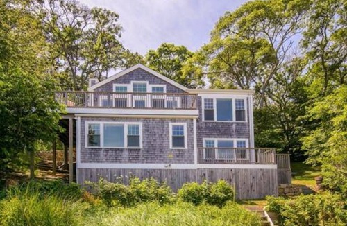 Tisbury House | Spectacular 3BR Waterfront Home with Private Sandy Beach &180° Commanding Views!