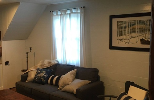 Tuscarora Cottage | Springs Store Cottage Entire Property king bed