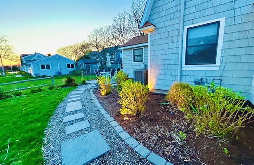 Mara Vista House | Steps to 3 Falmouth Beaches in our 6+bedroom with oversized outdoor shower