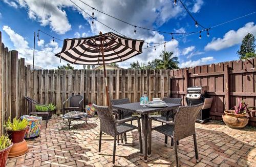 Margate Apartment | Studio with Private Patio about 9 Miles to Pompano Beach!