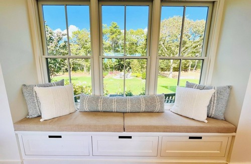 Edgartown House | Stunning Compound Steps to Katama Bay, Heated Pool, Dock, Sauna,& More