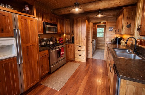 Trego Cabin | Stunning Log Cabin Retreat on 60 Private Acres Near Dickey Lake. Pet Friendly.