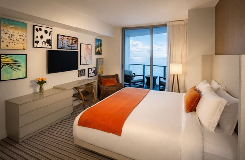 Hollywood South Central Beach Resort | Stunning Ocean View Condo at LYFE Resort- Beachfront Escape