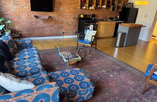 Troy Apartment | Stylish loft in the heart of downtown Troy with onsite parking