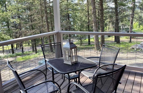 Lakeside Cabin | The Blacktail at Elk Ridge Village cabin 301B with views Flathead lake with Air.
