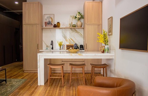 Troy Apartment | The Ilium Suite 402 - River view Luxury Studio in Downtown Troy
