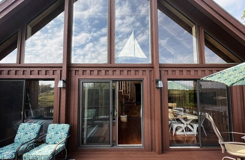 Six Mile Ski Chalet | THREE-LEVEL LAKEFRONT DESIGNER CHALET: ONLY 9 MILES FROM CLEMSON!