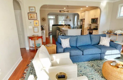Colonial Beach House | Tiki Time at River Point Cottage - Steps to the Beach, Dog Friendly