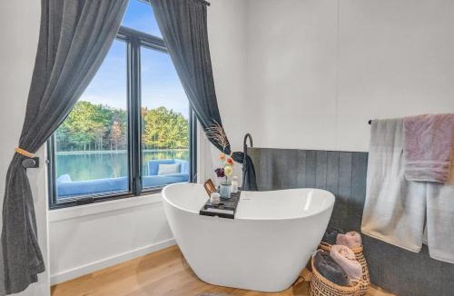 Brackney House | Tiny House on a Waterfall at Private Tiny Lake