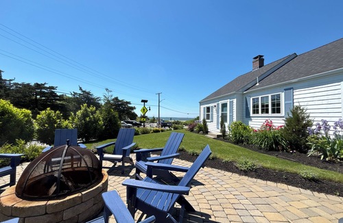 Hyannis House | Updated home with Ocean views, beach, central air, firepit & outdoor shower!