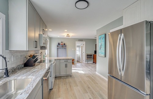 Broadkill Beach House | Walk to Broadkill Beach: Sleek Family Home w/Deck