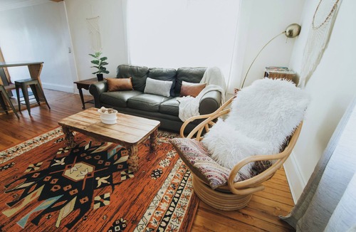 Belmont Apartment | Walk to Downtown Mall, Rustic Bohemian Style