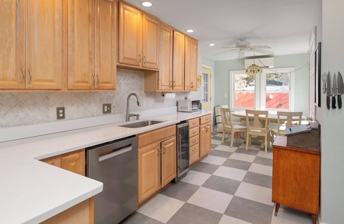 North Beach House | Walk to the Boardwalk from This Bay Beach House with Porch TV and Firepit