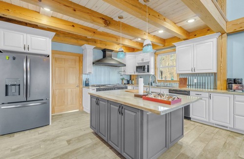 Wicomico Church House | Waterfront 4-bedroom homestead with pool, jacuzzi, and dock access. Sleeps 11!