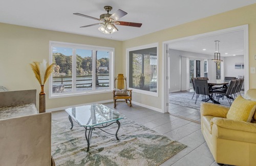 Reedville House | Waterfront dog-friendly 1-story w/ fenced yard, rec room, dock @Little Wicomico