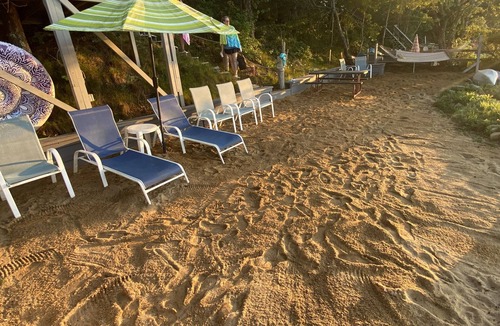 Northwest Harwich House | Waterfront lake house private beach dock