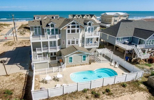 Sandbridge House | Windjammer | 160 ft from the beach | Private Pool, Hot Tub