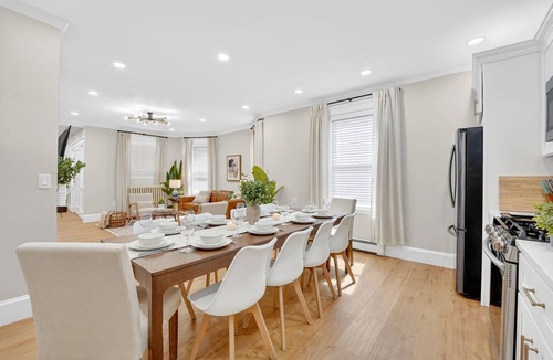Fields Corner West House | World Cup 5BR Group stay Near Downtown Boston Parking, Backyard & Walk to Train