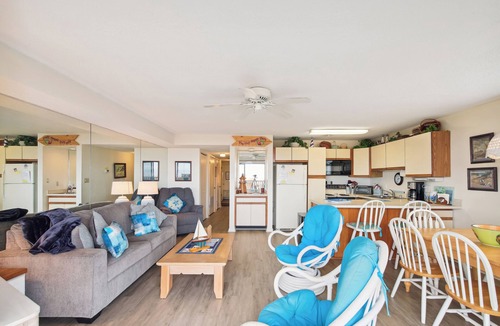 North Ocean City Condo | XPLORIE ACTIVITIES & LINENS INCLUDED*! This 2BR/2BA oceanfront condo is located on the first floor, up one level from the street