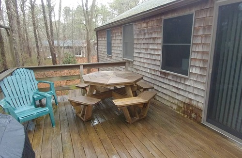 Eastham House | Year Round Home offers tranquil privacy with Central Air and new amenities