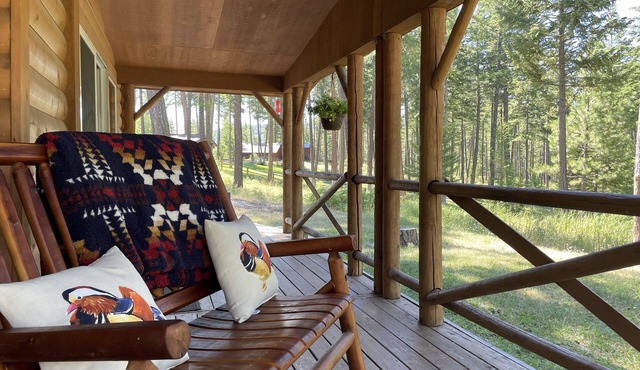 2 bedroom, 2 bath cabin nestled in a alpine forest. 5 minutes from Flathead lake