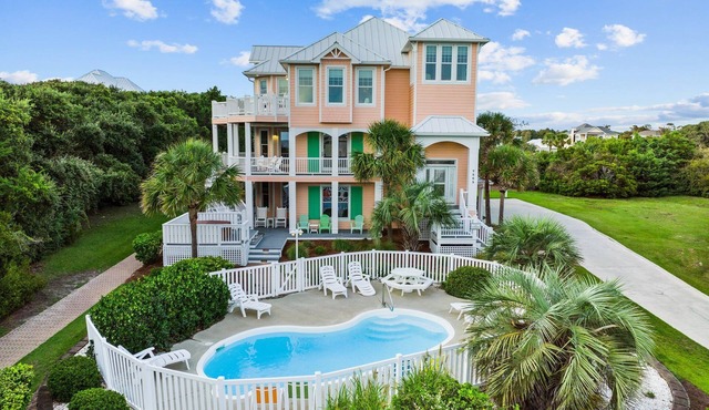 2nd Row Oceanview home with private pool,hot tub, and elevator