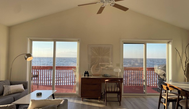 5BR/3BA beachfront triplex, water views, separate units near Cape May & Wildwood